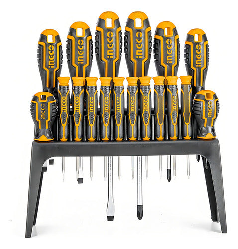 Kit Set Juego Destornilladores 18 Piezas Ingco