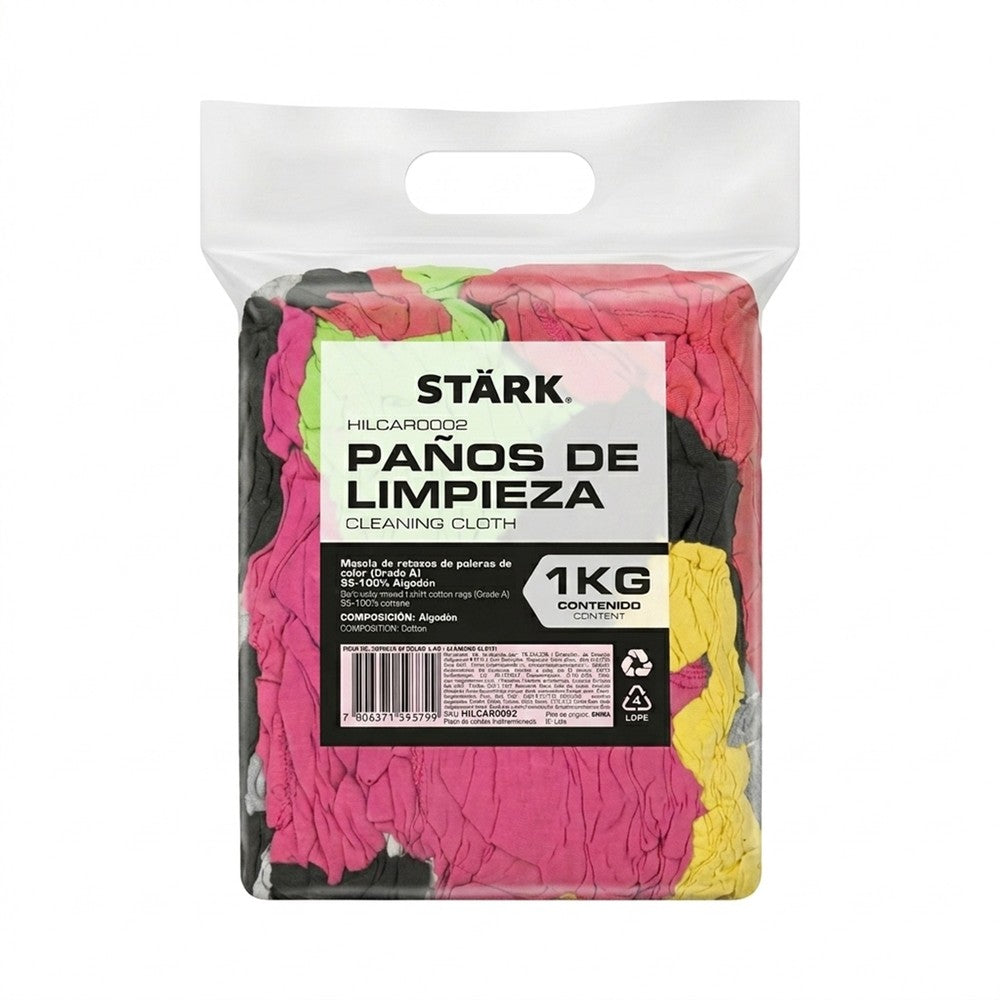 Paño de limpieza bi color 1 kg