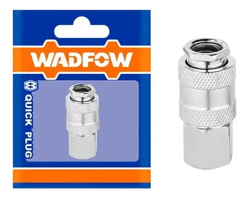 SET CONECTOR RAPIDO NEUMATICO TIPO USA HEMBRA 2 PIEZAS 1/4" WADFOW WQP2971