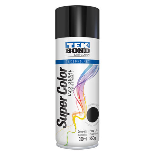 Pintura Spray Negro Brillante TEKBOND 350ML